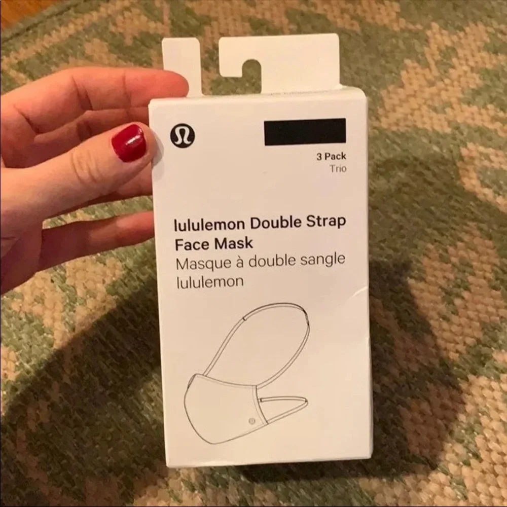 NWT! Pack of 3 Lululemon Face Masks!